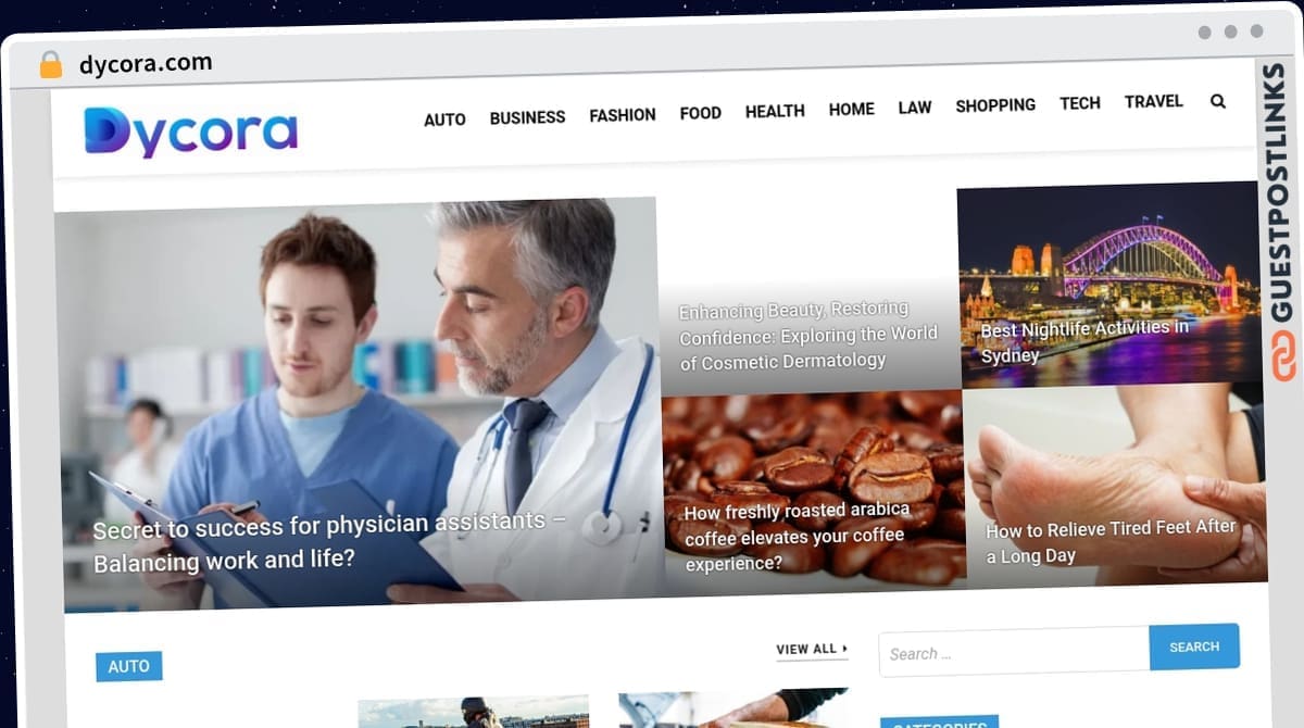 Publish Guest Post on dycora.com