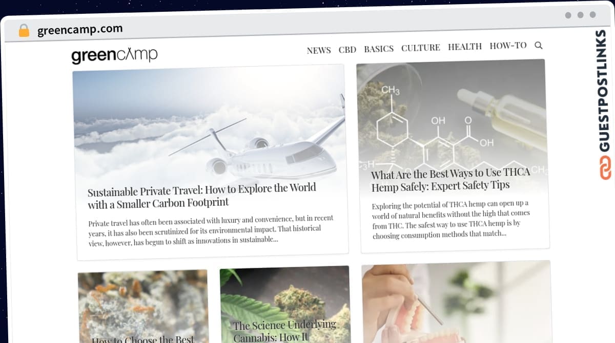 Publish Guest Post on greencamp.com