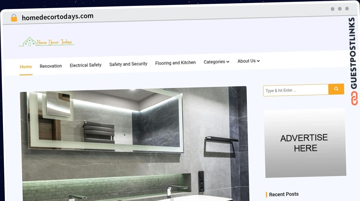 Publish Guest Post on homedecortodays.com