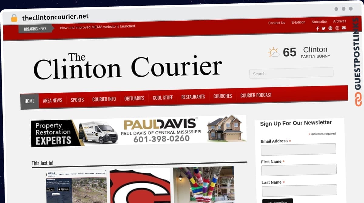 Publish Guest Post on theclintoncourier.net