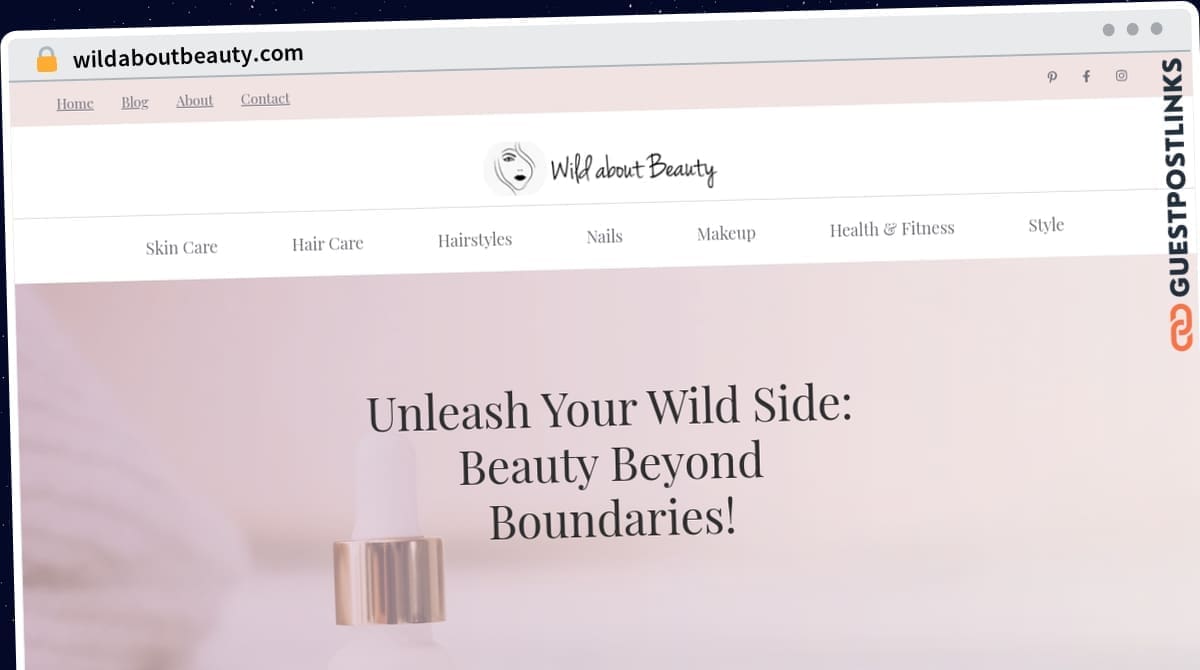 Publish Guest Post on wildaboutbeauty.com