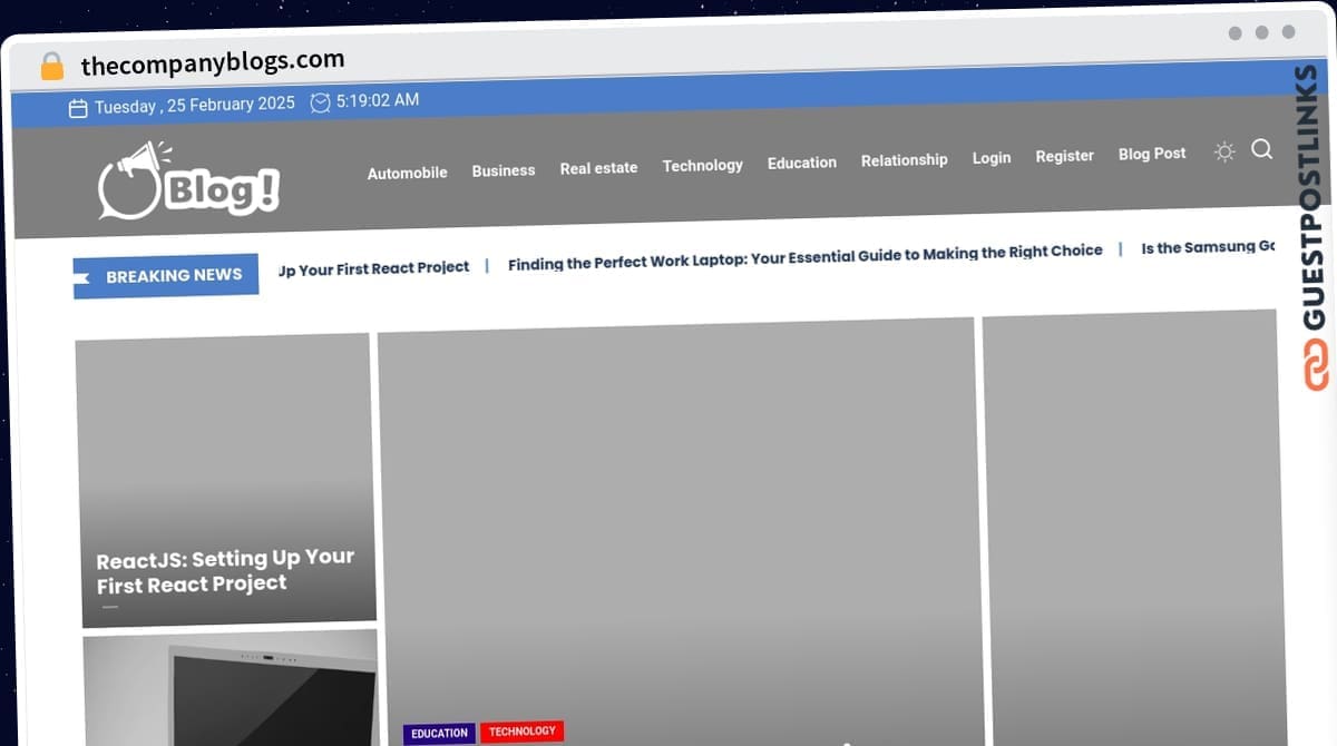 Publish Guest Post on thecompanyblogs.com