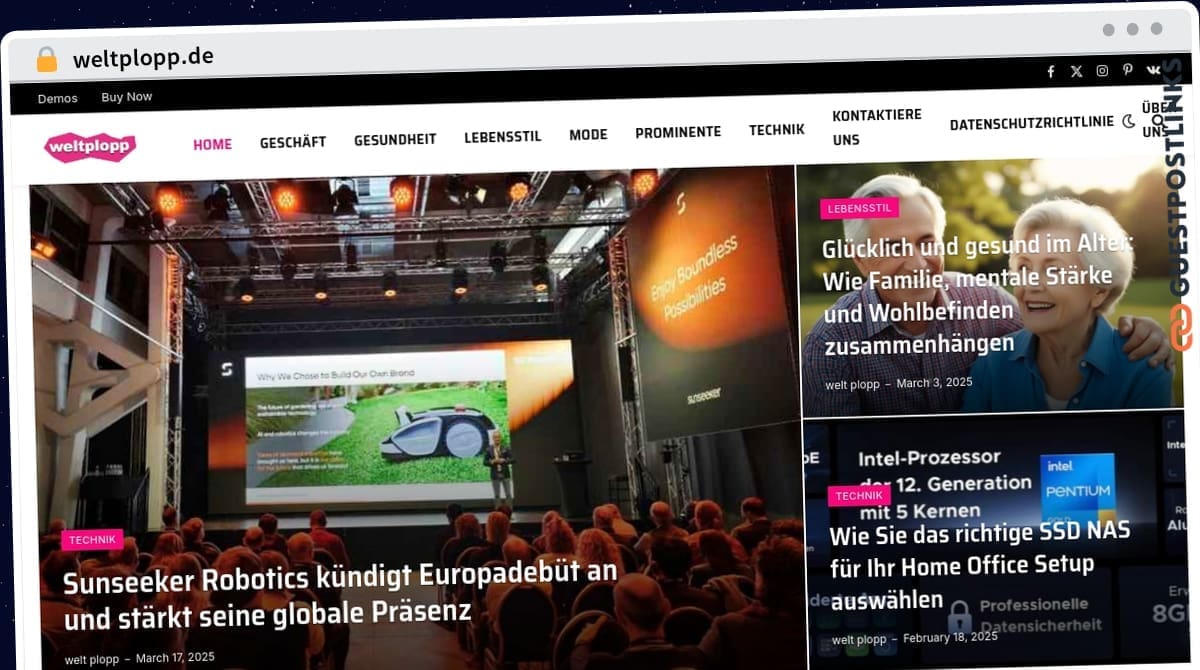 Publish Guest Post on weltplopp.de