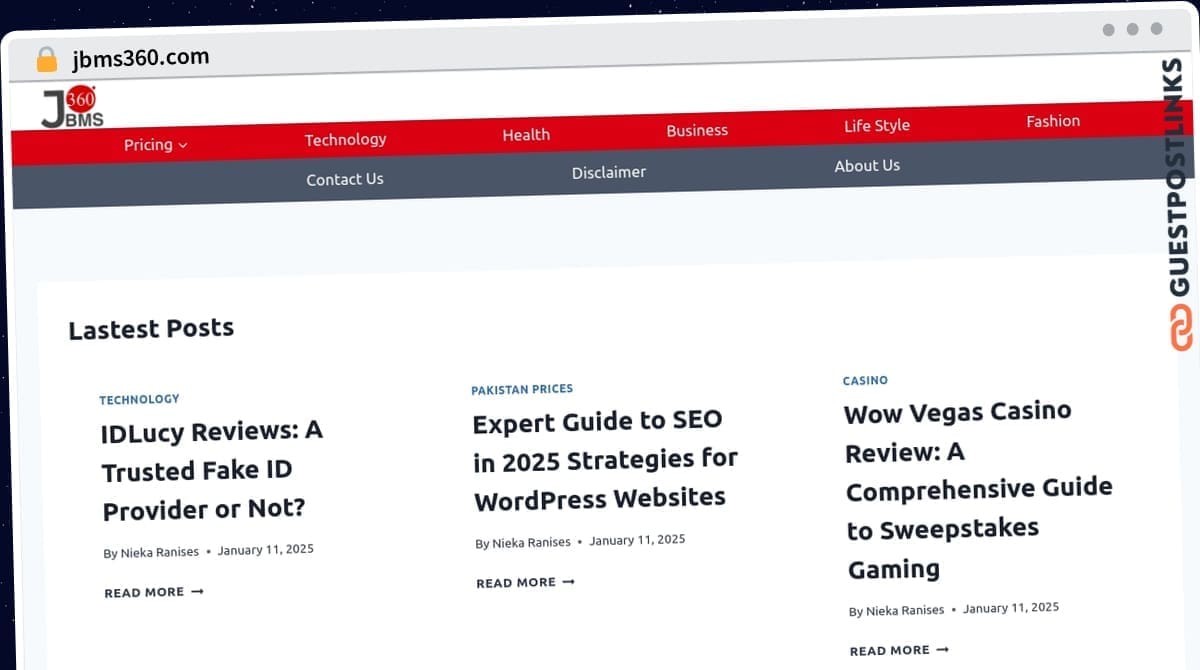 Publish Guest Post on jbms360.com