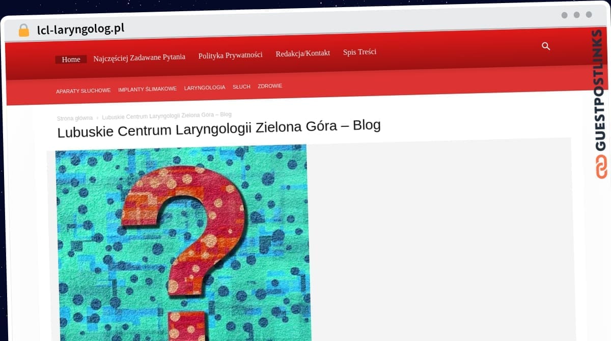 Publish Guest Post on lcl-laryngolog.pl