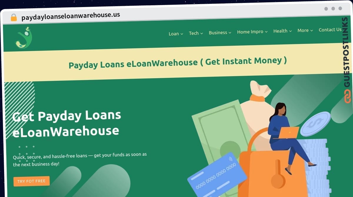 Publish Guest Post on paydayloanseloanwarehouse.us