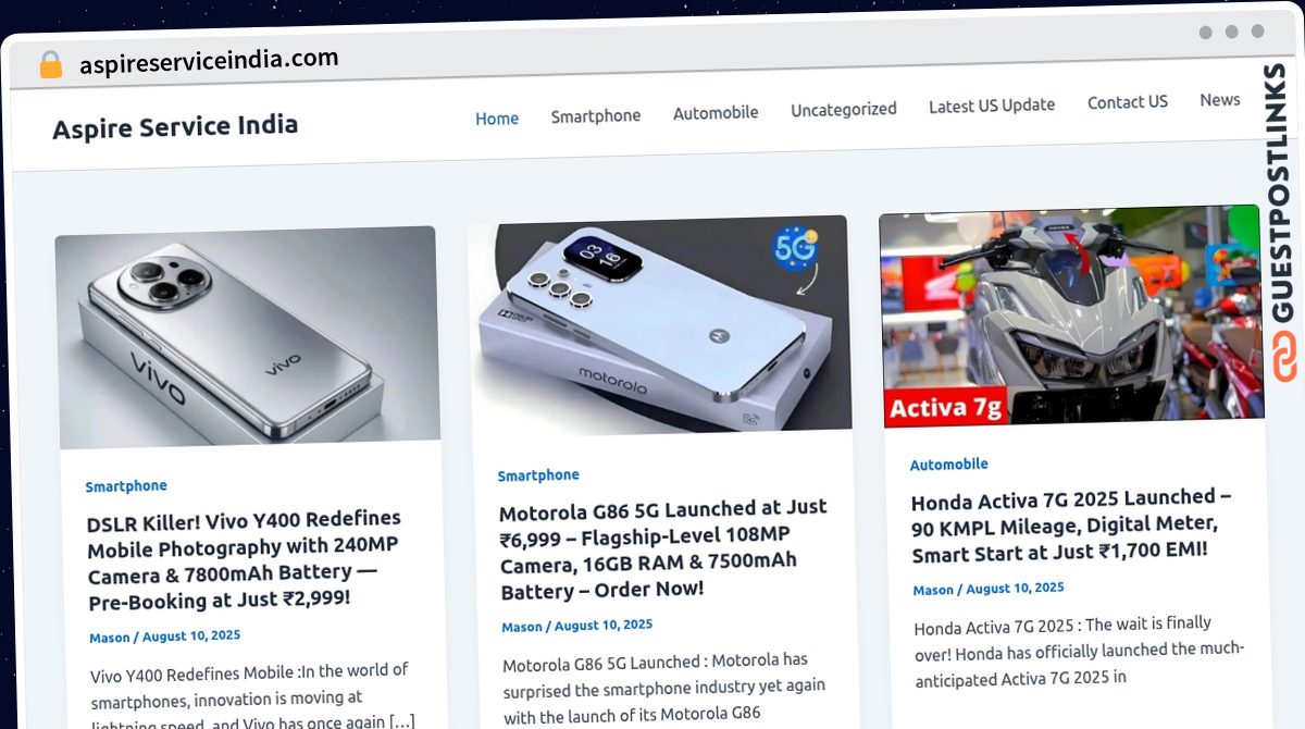 Publish Guest Post on aspireserviceindia.com