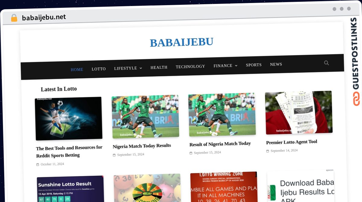 Publish Guest Post on babaijebu.net