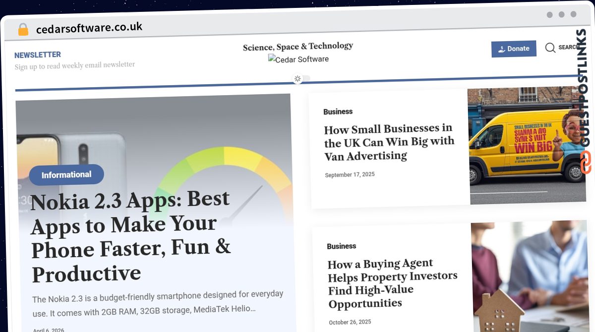 Publish Guest Post on cedarsoftware.co.uk