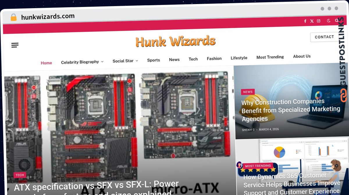 Publish Guest Post on hunkwizards.com