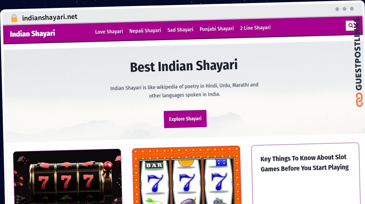Publish Guest Post on indianshayari.net