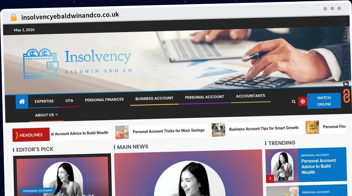 Publish Guest Post on insolvencyebaldwinandco.co.uk