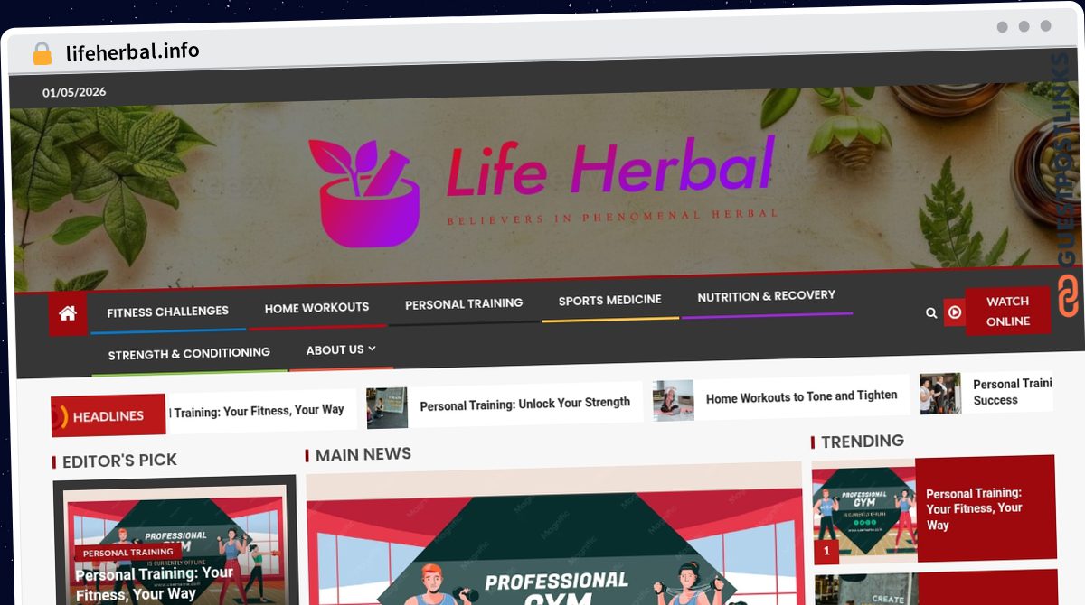 Publish Guest Post on lifeherbal.info