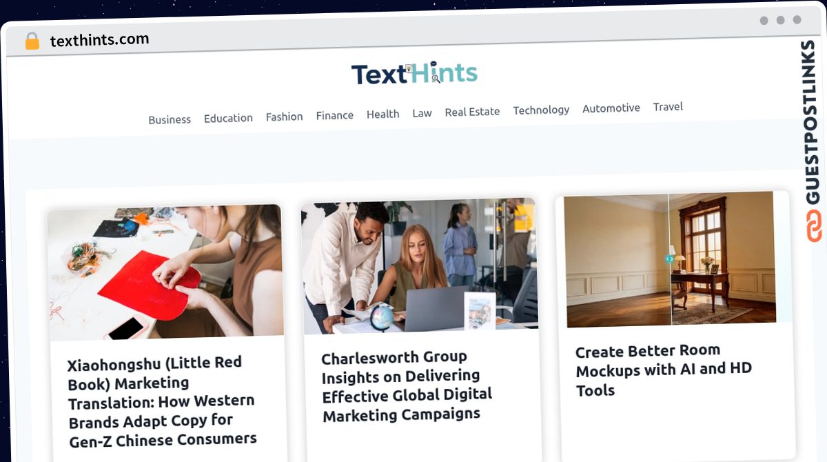 Publish Guest Post on texthints.com