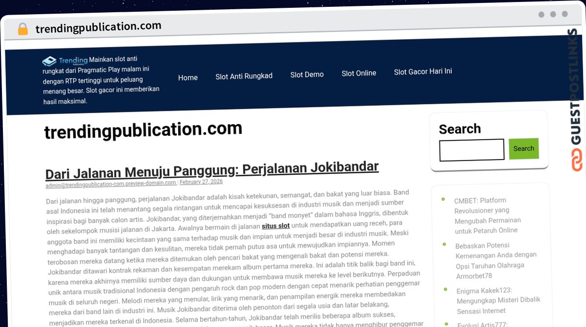 Publish Guest Post on trendingpublication.com