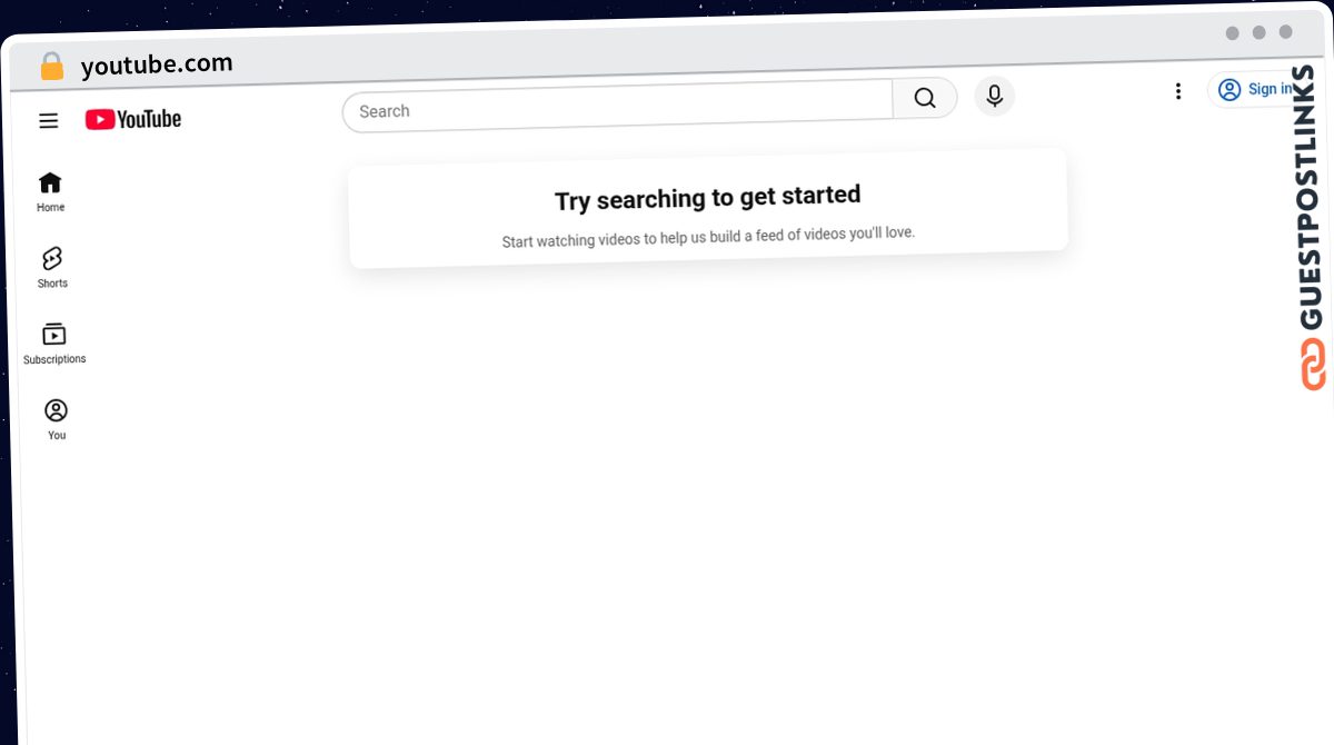 Publish Guest Post on youtube.com