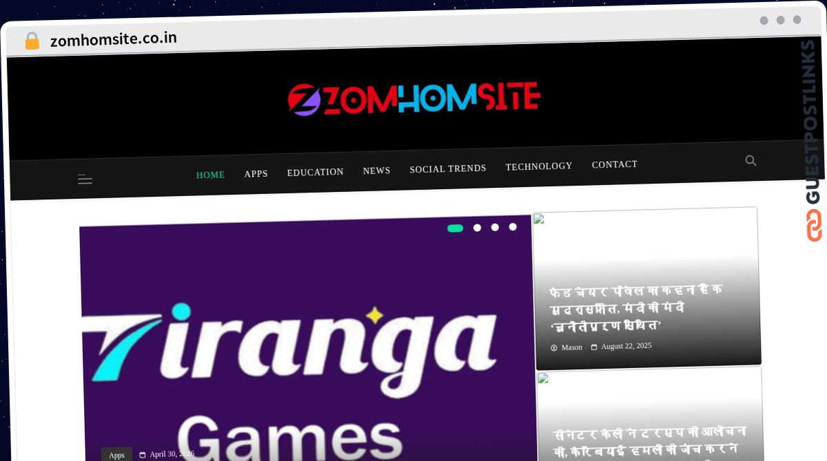 Publish Guest Post on zomhomsite.co.in