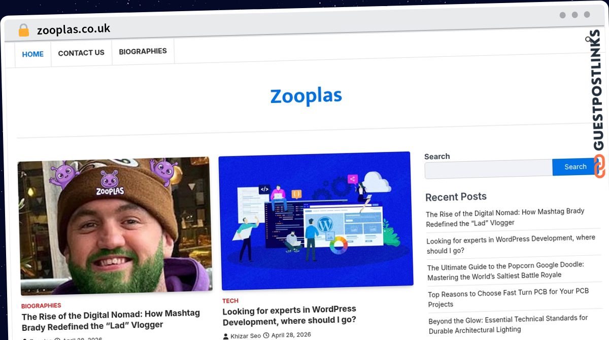 Publish Guest Post on zooplas.co.uk