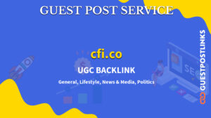 Buy Guest Post on cfi.co