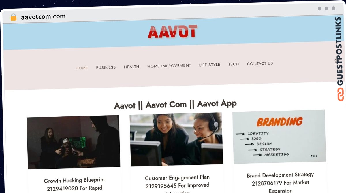 Publish Guest Post on aavotcom.com