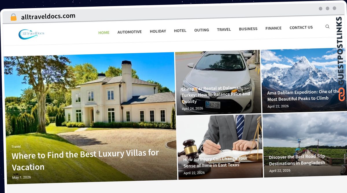 Publish Guest Post on alltraveldocs.com