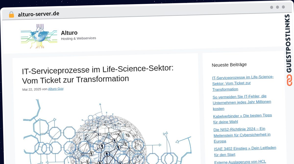 Publish Guest Post on alturo-server.de