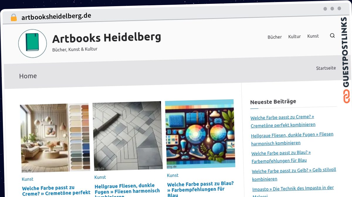 Publish Guest Post on artbooksheidelberg.de
