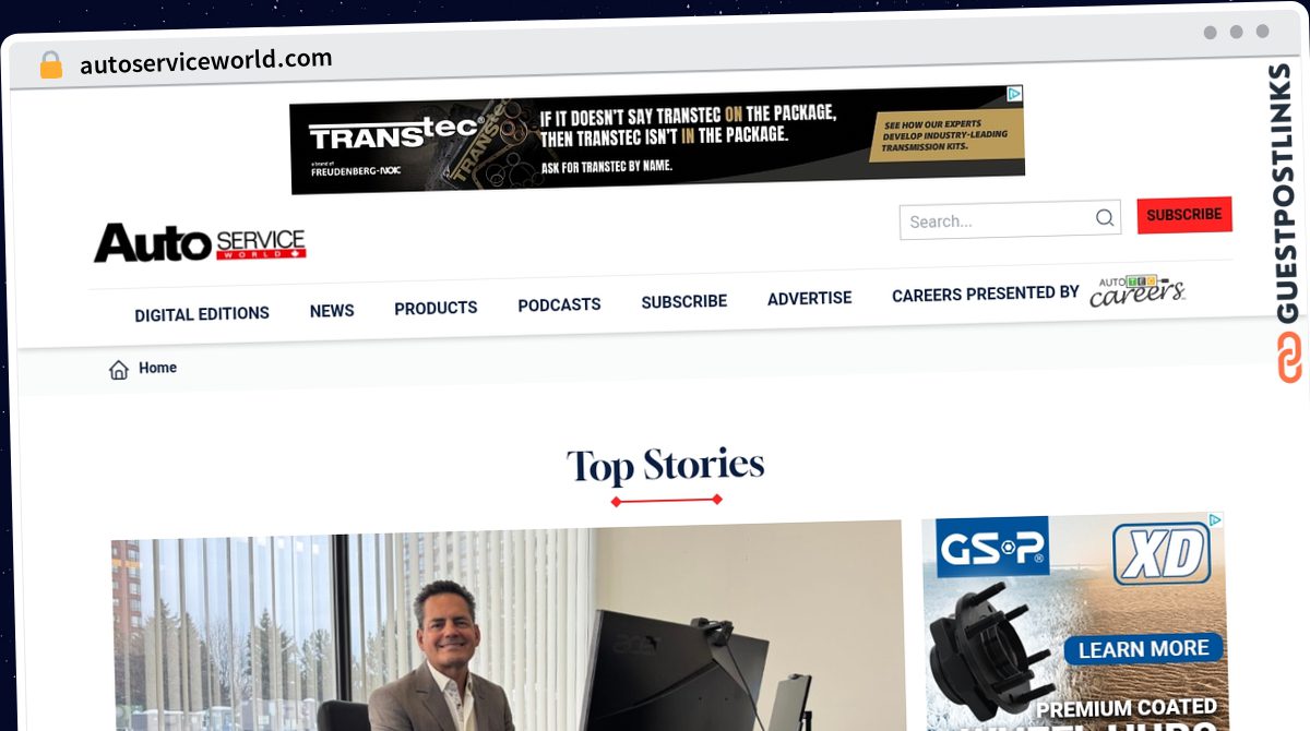 Publish Guest Post on autoserviceworld.com