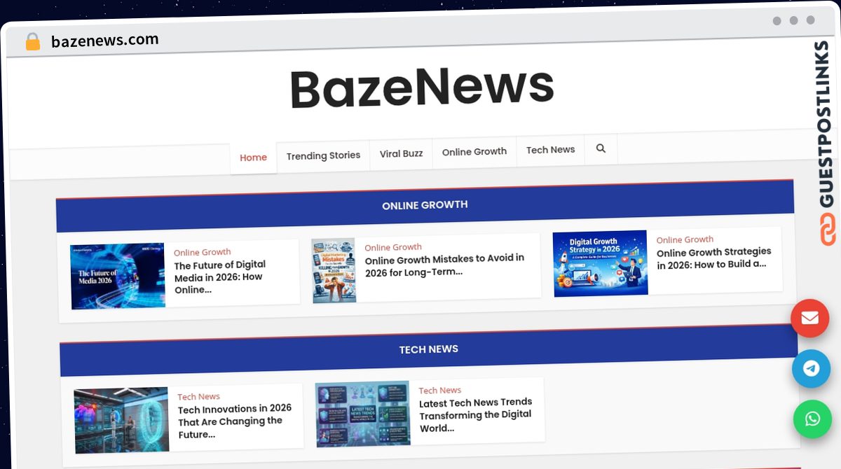 Publish Guest Post on bazenews.com