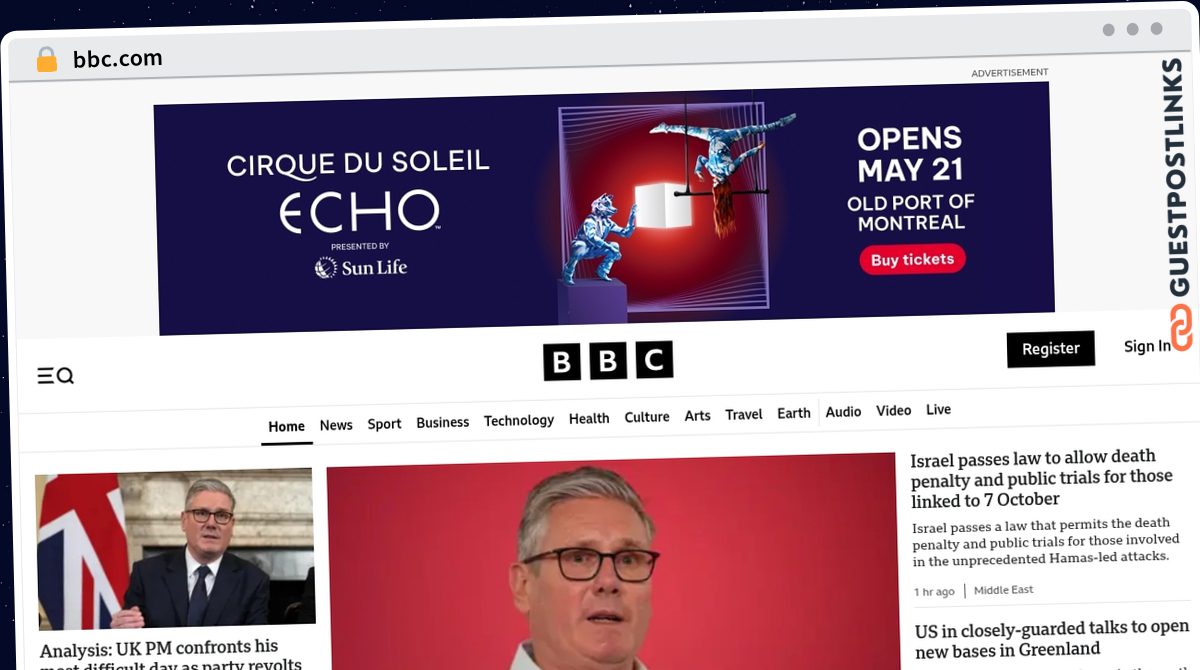 Publish Guest Post on bbc.com