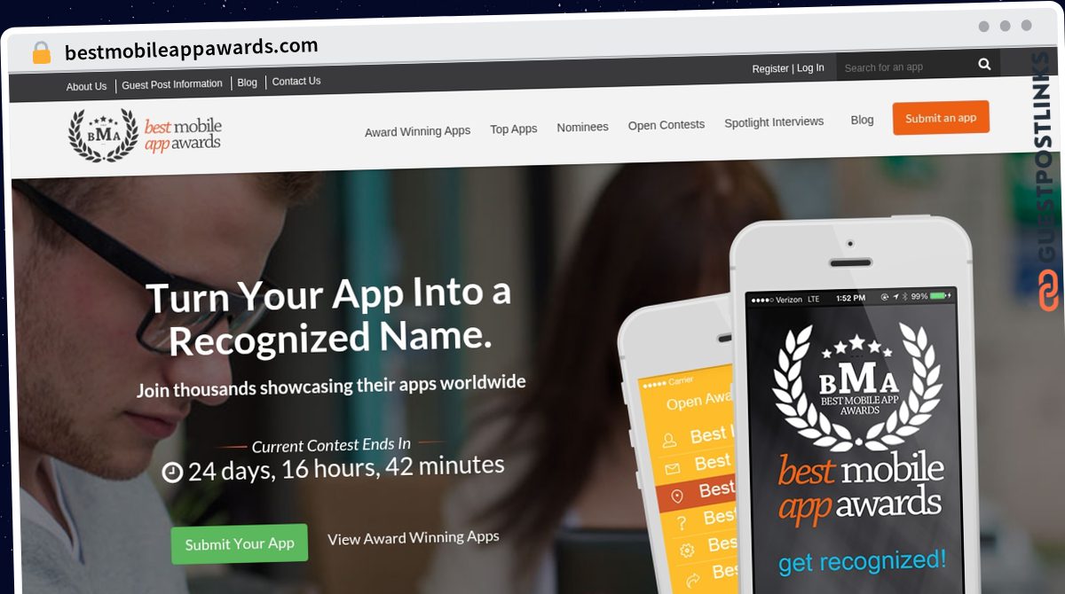 Publish Guest Post on bestmobileappawards.com