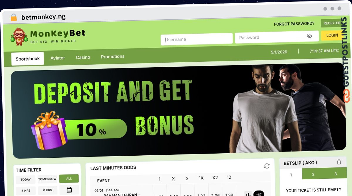 Publish Guest Post on betmonkey.ng
