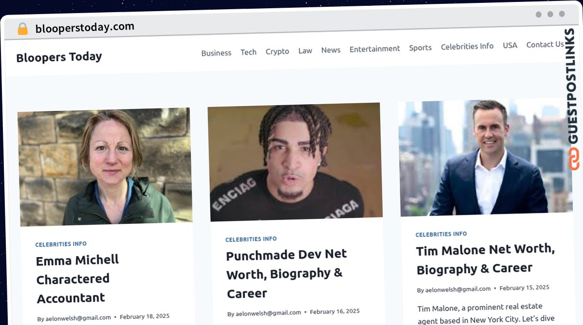 Publish Guest Post on blooperstoday.com