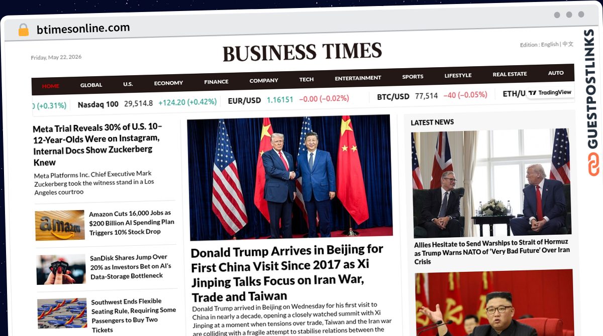 Publish Guest Post on btimesonline.com