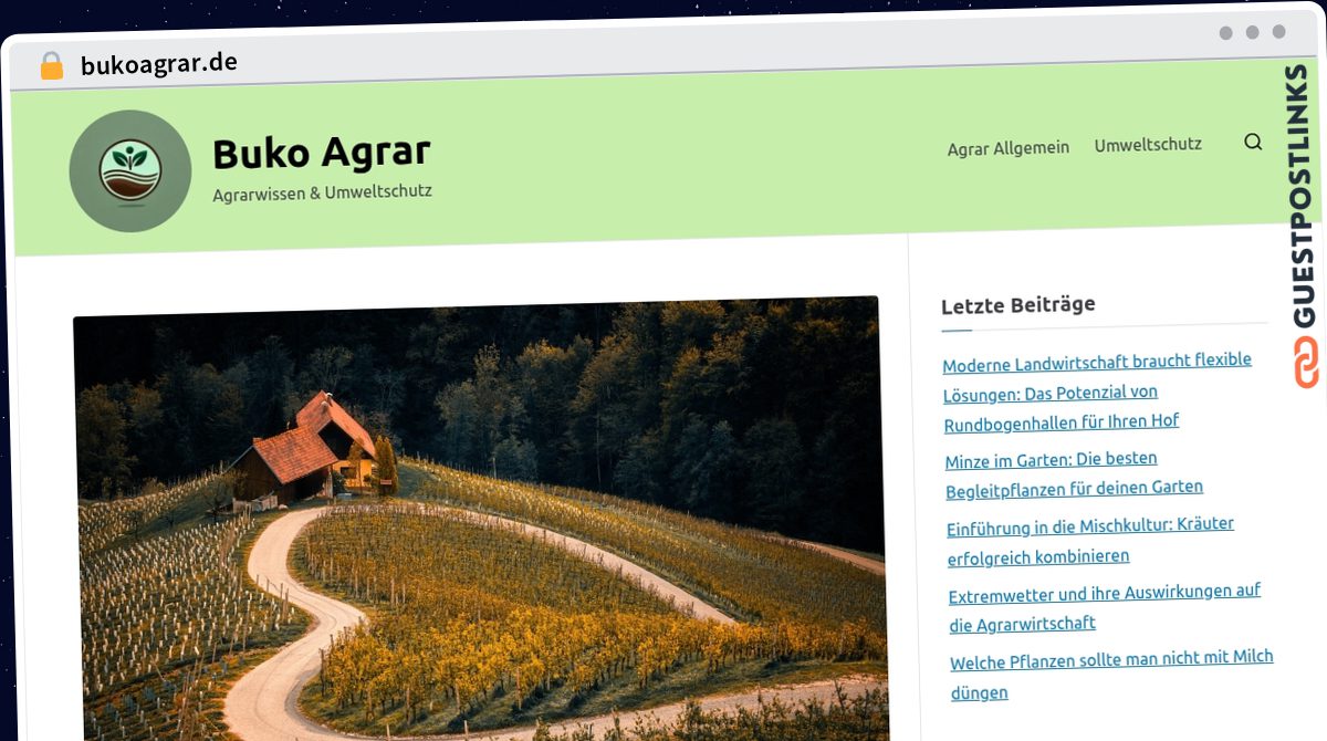 Publish Guest Post on bukoagrar.de