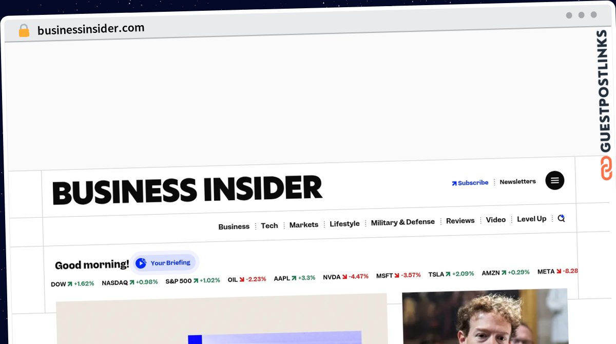 Publish Guest Post on businessinsider.com