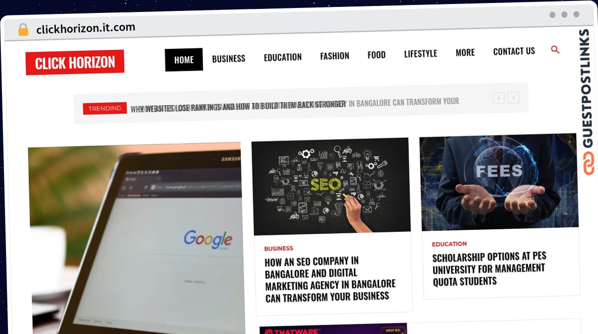 Publish Guest Post on clickhorizon.it.com