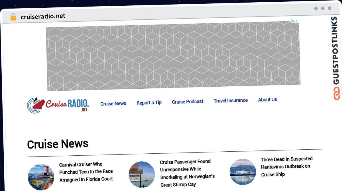 Publish Guest Post on cruiseradio.net