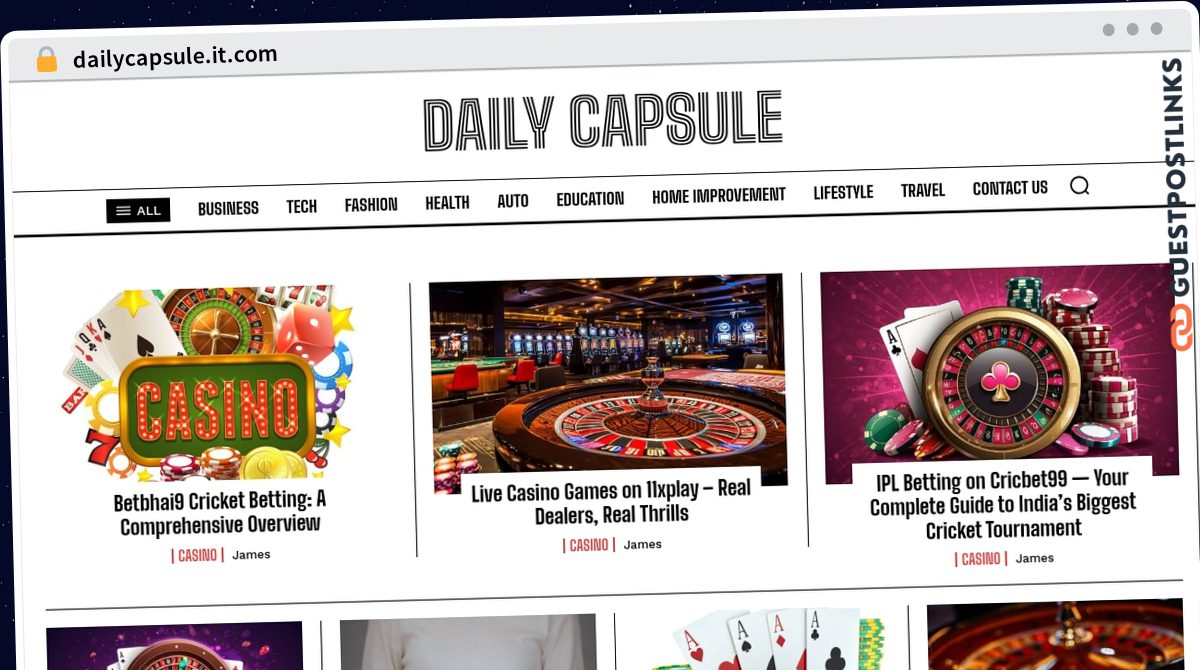 Publish Guest Post on dailycapsule.it.com