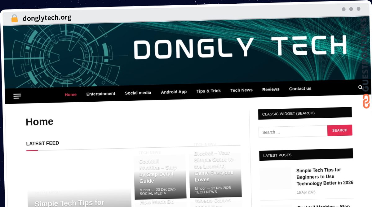Publish Guest Post on donglytech.org
