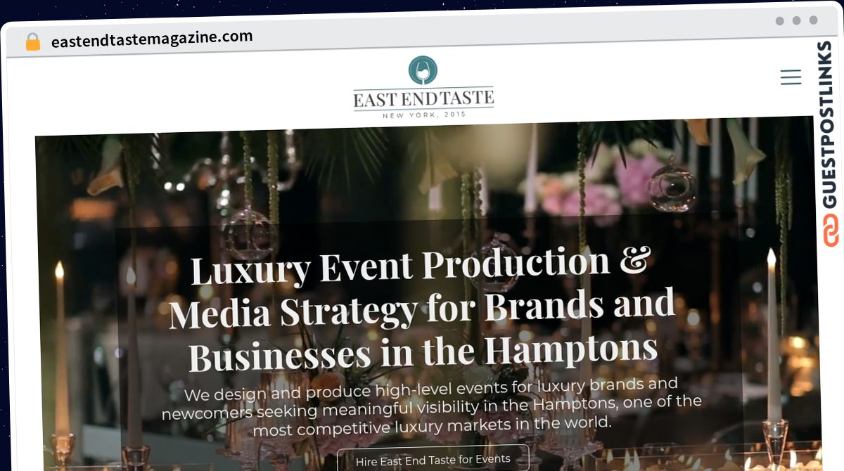 Publish Guest Post on eastendtastemagazine.com