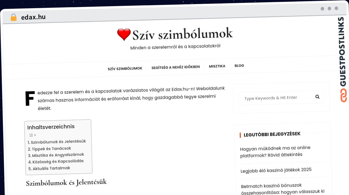 Publish Guest Post on edax.hu