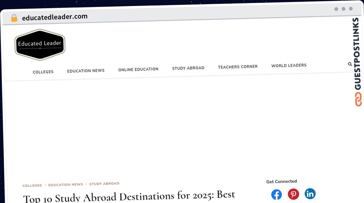 Publish Guest Post on educatedleader.com