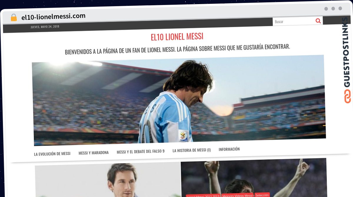 Publish Guest Post on el10-lionelmessi.com
