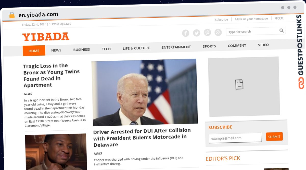 Publish Guest Post on en.yibada.com