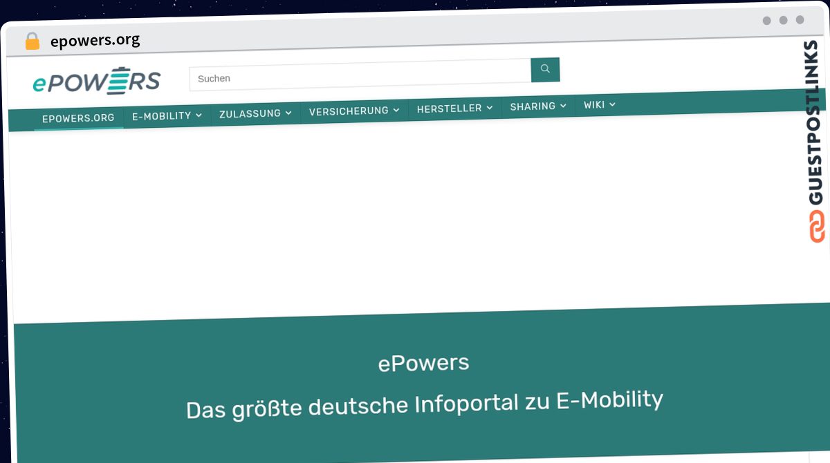Publish Guest Post on epowers.org