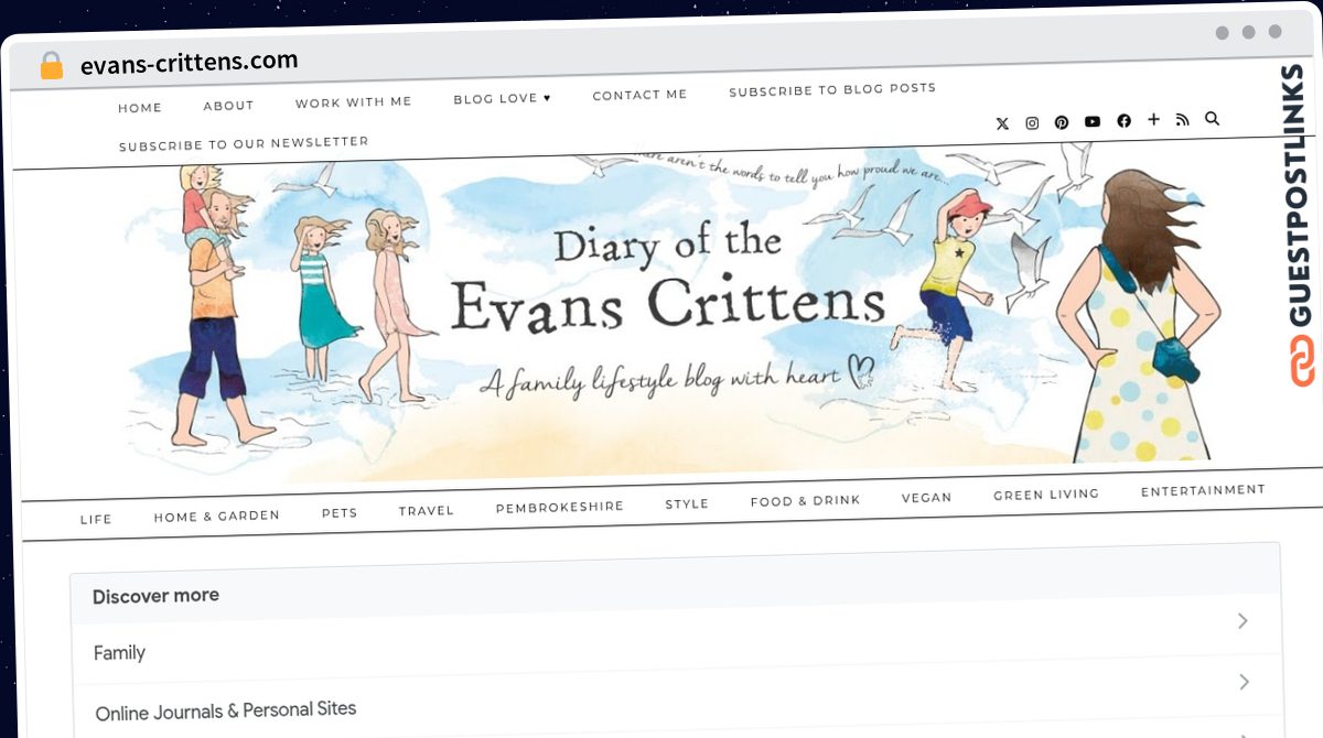 Publish Guest Post on evans-crittens.com