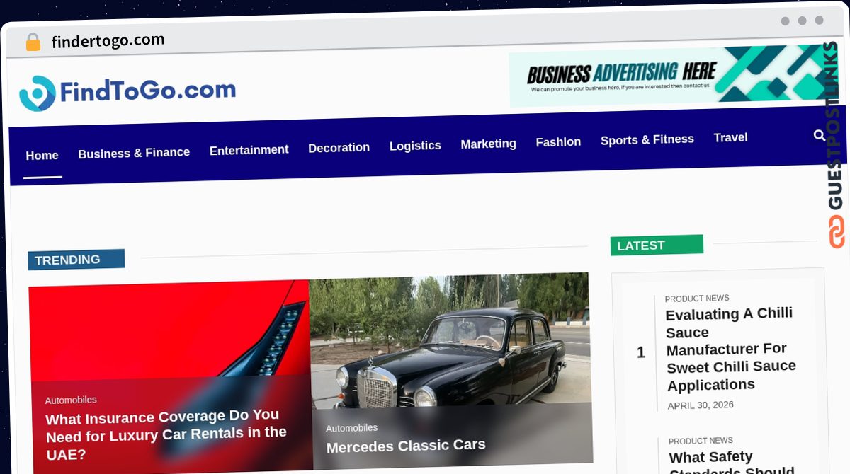 Publish Guest Post on findertogo.com