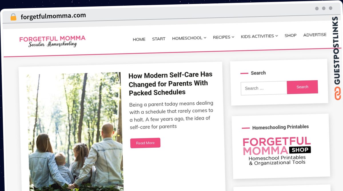 Publish Guest Post on forgetfulmomma.com