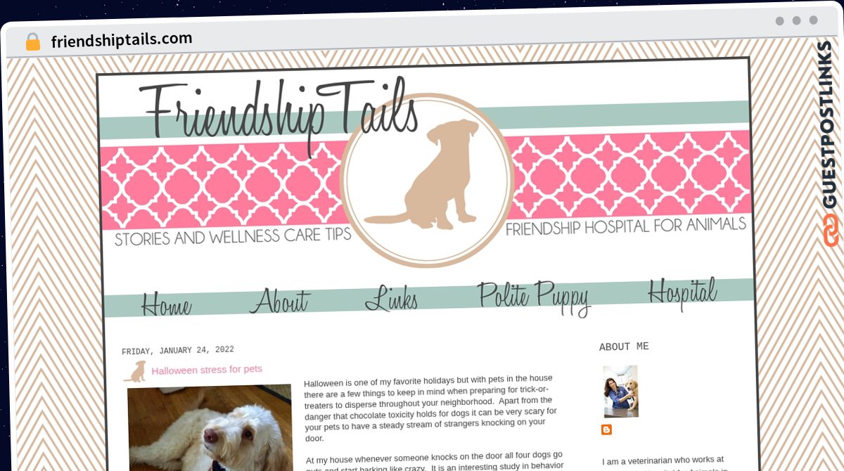 Publish Guest Post on friendshiptails.com